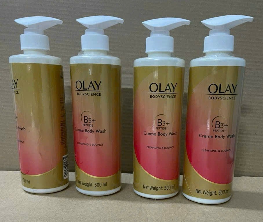 Sữa Tắm Trắng Olay B3 Siêu Trắng Da Retinol/Peptide/Vitamin C dưỡng ẩm sáng da giảm lão hóa 500ml