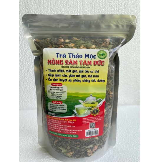 [HCM]Trà thảo mộc hồng sâm tâm đức