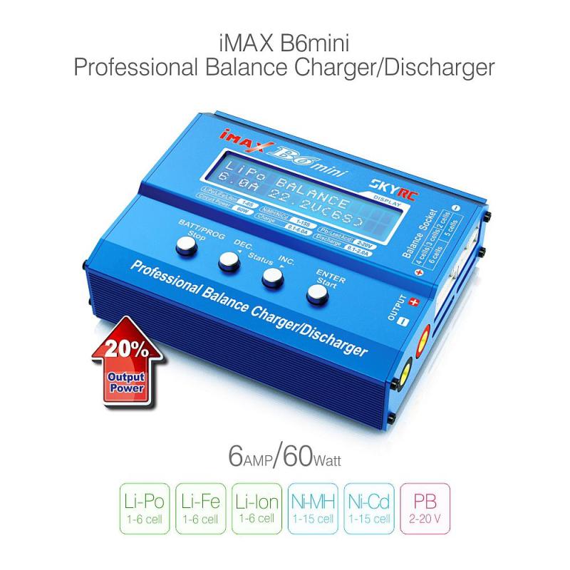 SKYRC iMAX B6 Mini Professional Balance Charger / Discharger for RC lipo Battery Charging