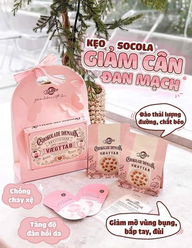 Kẹo Socola Giảm Cân Chokolade Vaegttab Đan Mạch Mẫu Mới