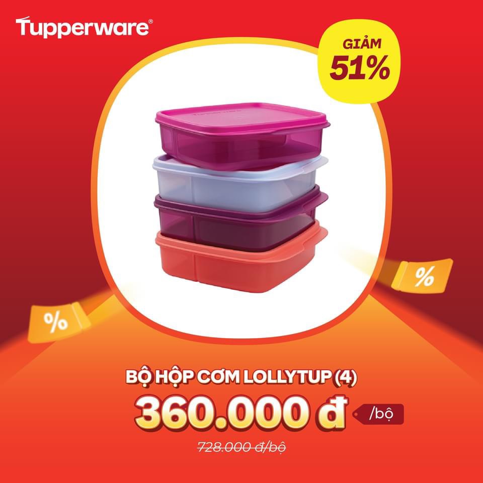 Hộp cơm Tupperware Lolly Tup 550ml