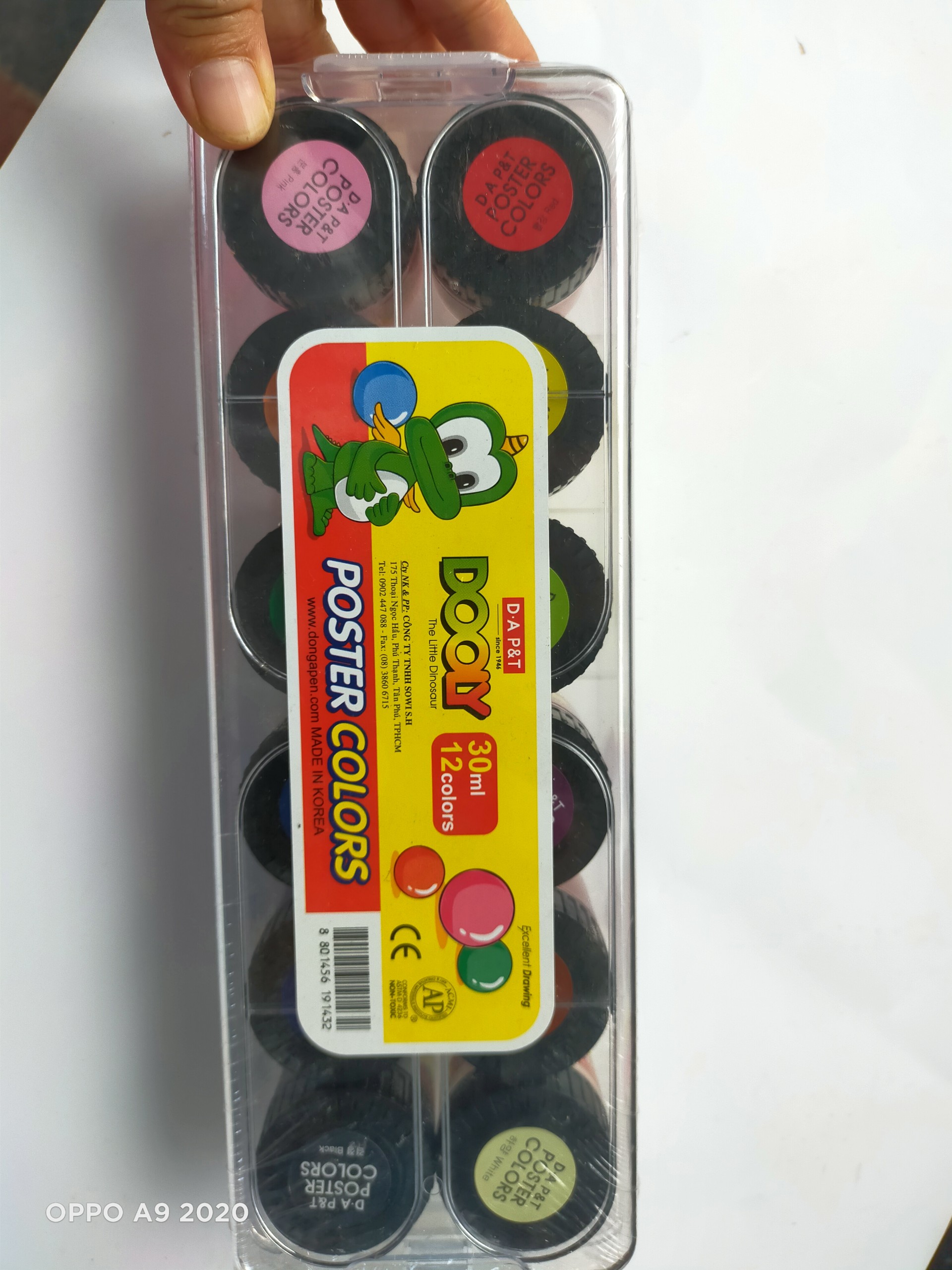 Bộ màu nước Hàn Quốc Dooly 30ml -12 Màu