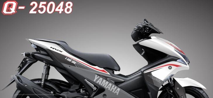 Tem rời NVX dán xe trắngtem