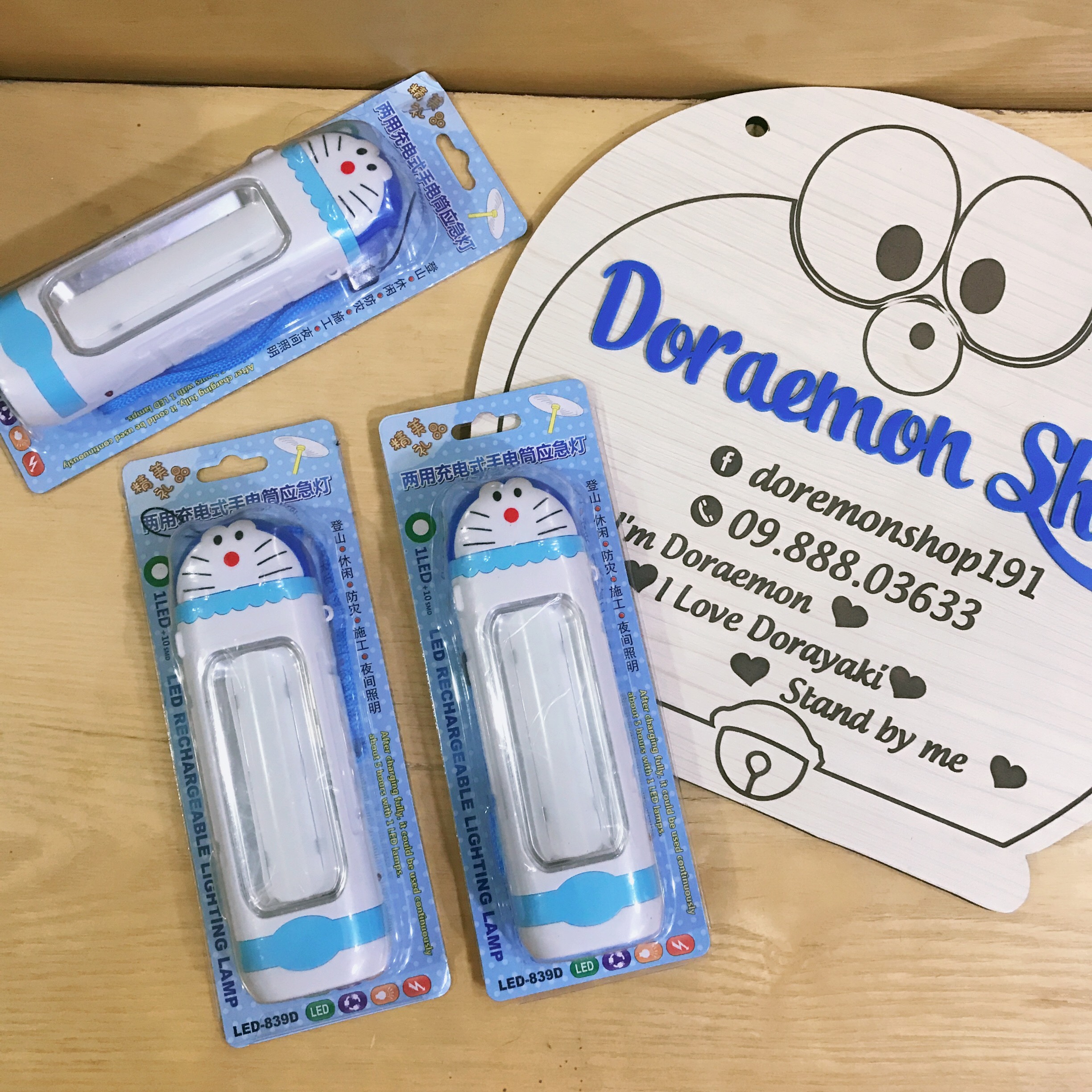 Đèn Pin Sạc Điện Doremon Doraemon Đèn Led