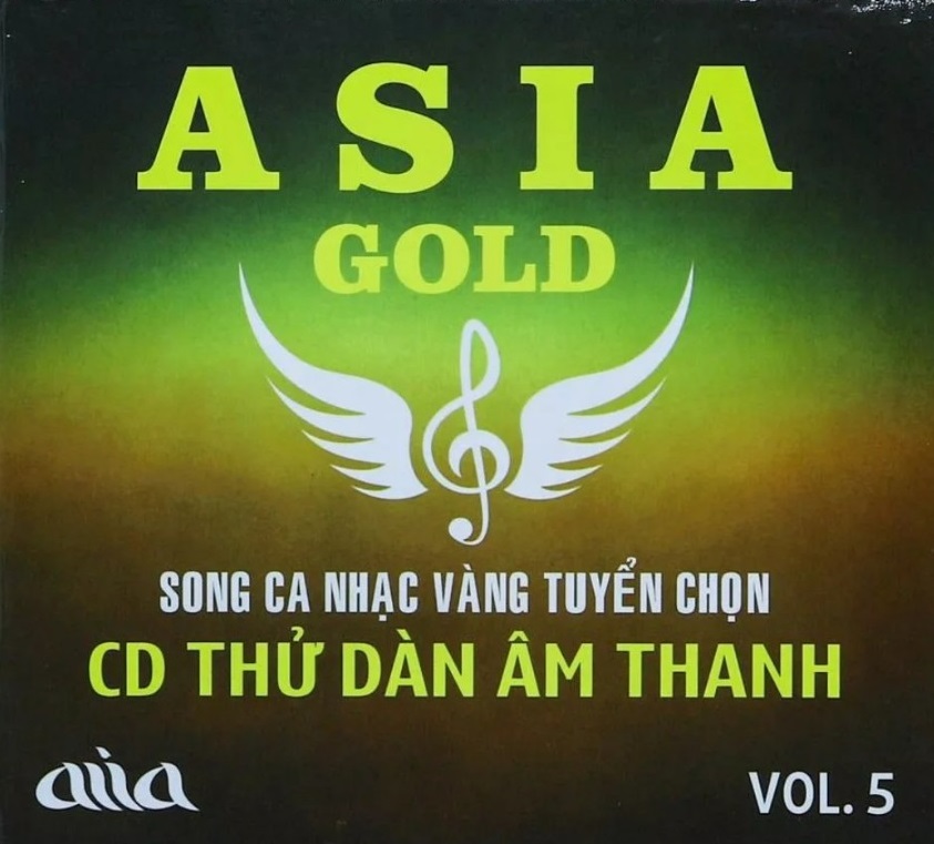 Asia gold - đĩa cd thử dàn âm thanh vol5 - cd song ca nhạc vàng tuyển chọn