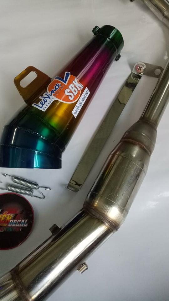 Pô leovince,full cổ bầu lăp exciter 150.