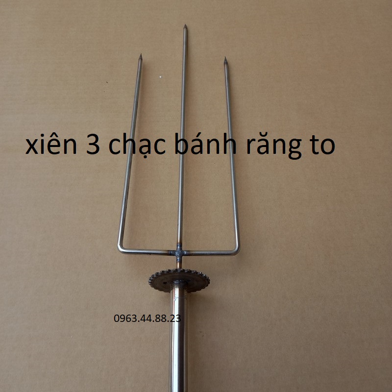 Xiên nướng gà ,vịt cho máy quay tự động - xien cha