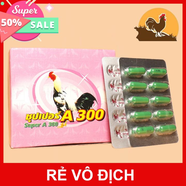 Thuốc gà đá a300 trị tiêu sưng, tiêu kén 10 viên