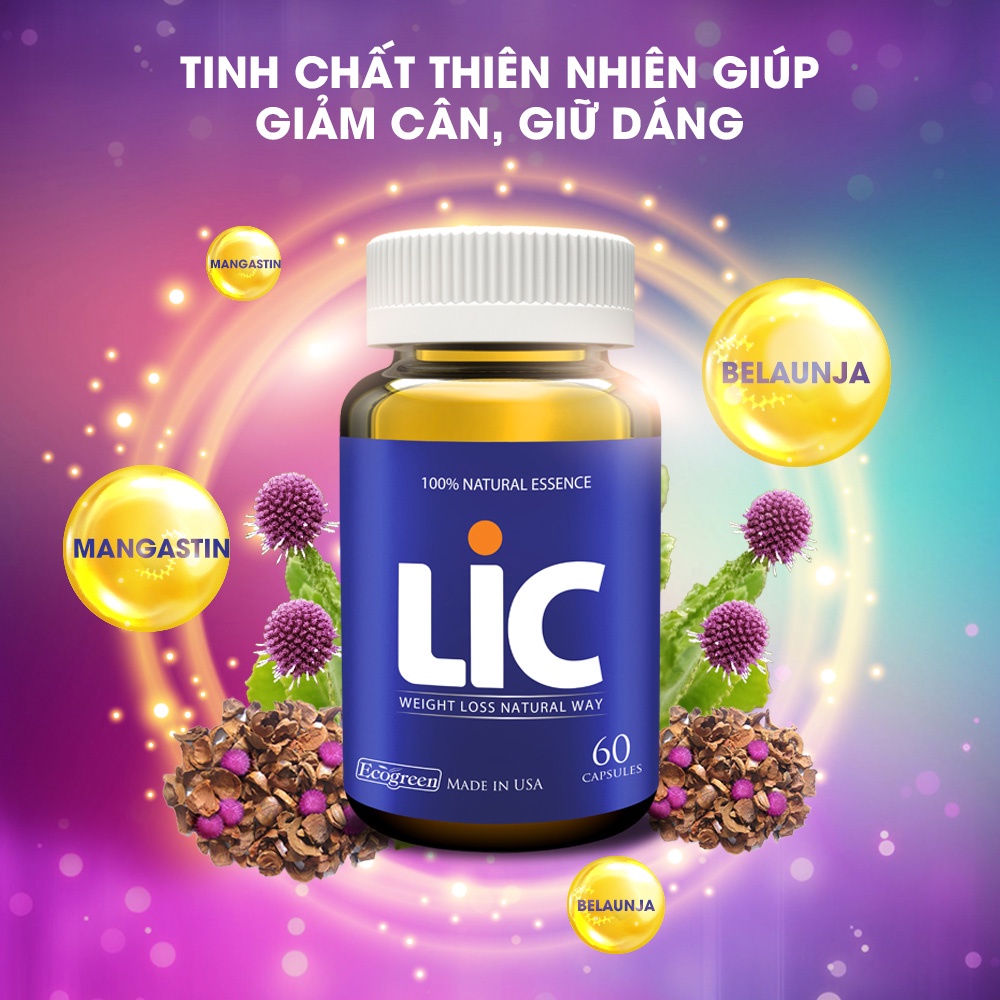 Viên uống LIC giảm cân an toàn (60 viên)
