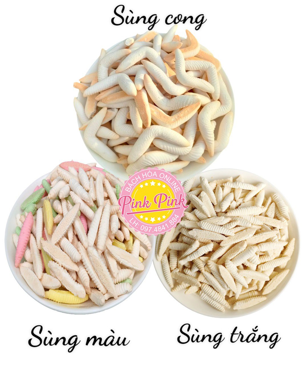 Bánh men sùng thơm ngon béo ngậy- bánh men đuông/ bánh sùng nhí/ bánh sùng cong/ bánh men sâu - bánh kẹo ăn vặt
