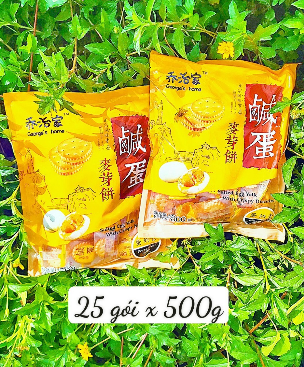 Bánh quy trứng muối bịch 500gam