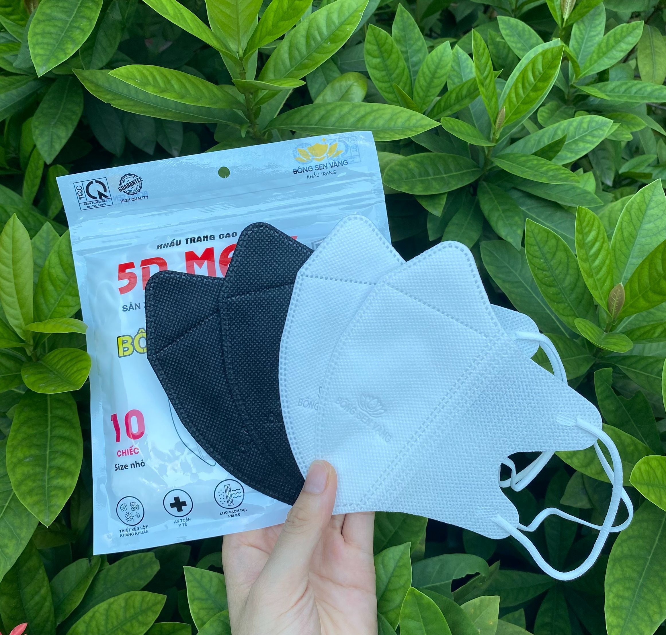 Thùng 400c Khẩu Trang 5D Bông Sen Vàng