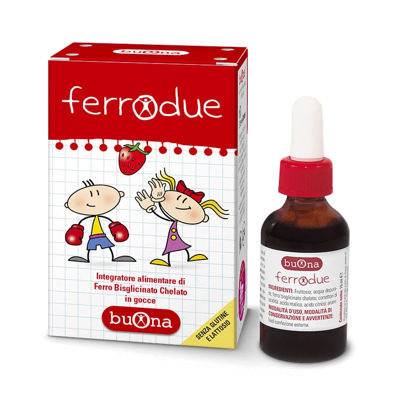 Sắt hữu cơ ferrodue buona - bổ sung sắt ii hữu cơ dạng nhỏ giọt cho bé