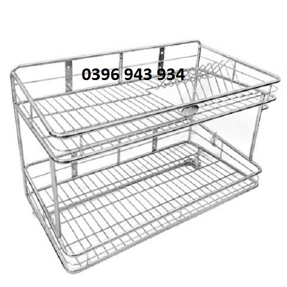 Kệ chén inox treo tường 30*50cm siêu rẻ