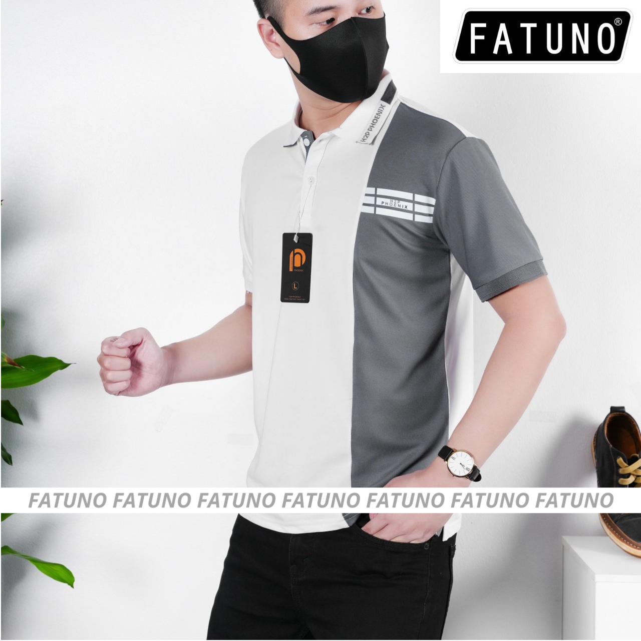 Áo Polo Nam Phối Màu vải cá sấu Cotton thoáng mát trẻ trung chuẩn form regular