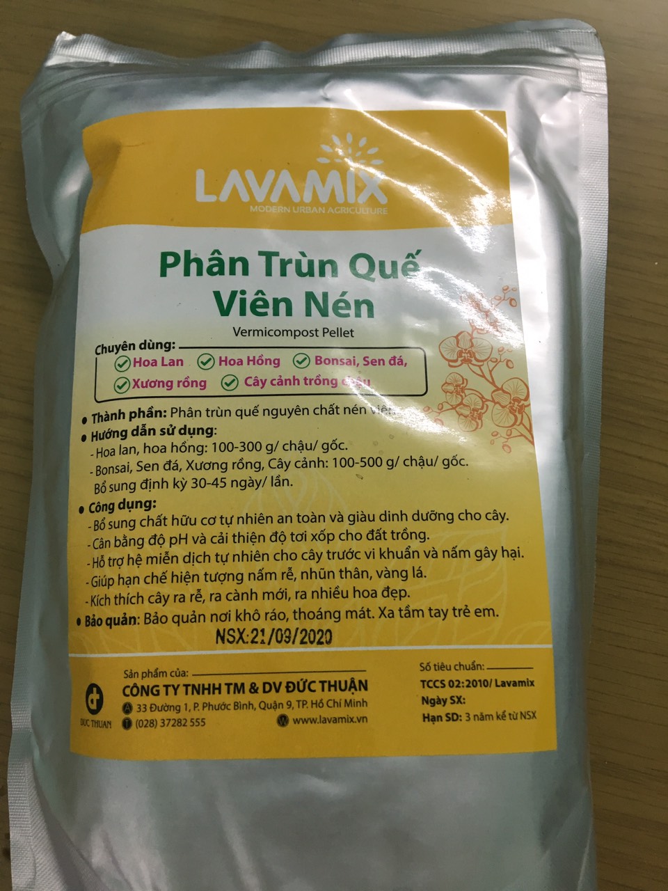 pHÂN TRÙN QUẾ VIÊN NÉN LAVAMIX GÓI 1KG