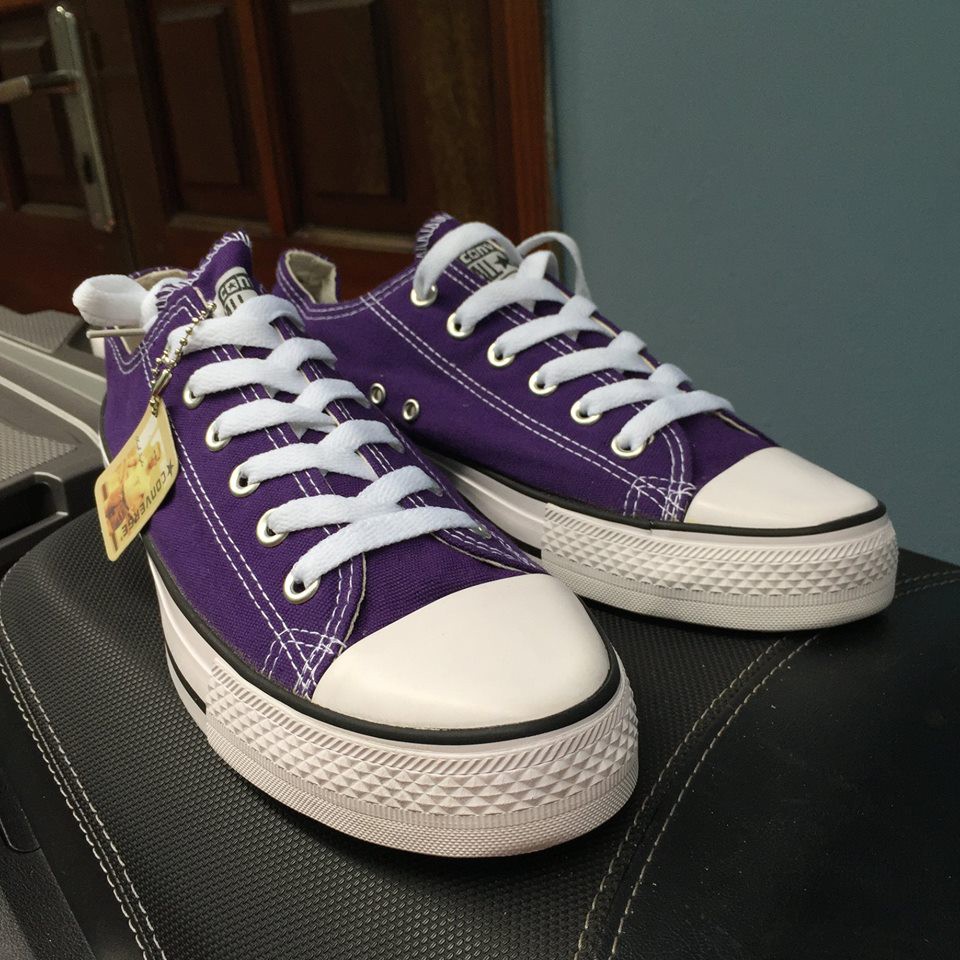 [TẶNG HỘP] Giày Thể Thao Nam Nữ Converse cố thấp tím