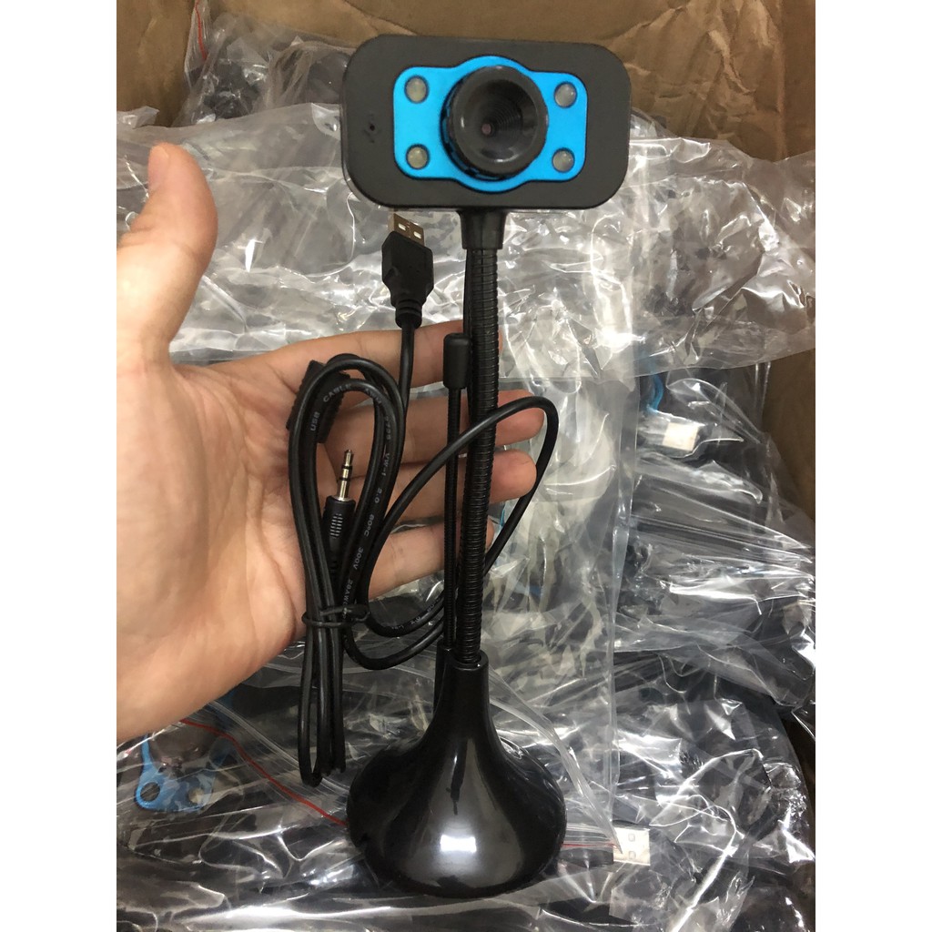 Webcam cho máy tính Vcam 720p HD Chân Cao Có Mic