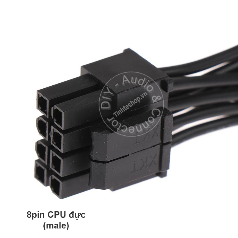 Cáp nối dài nguồn 8pin CPU 4+4 - Dây nguồn 8pin CPU 1 đầu đực 1 đầu cái
