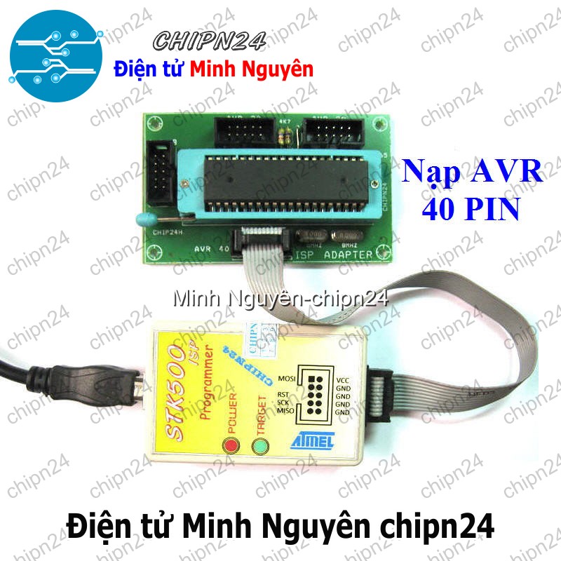 [1 cái] (A25) Đế ISP nạp 89S AVR - Adapter ISP