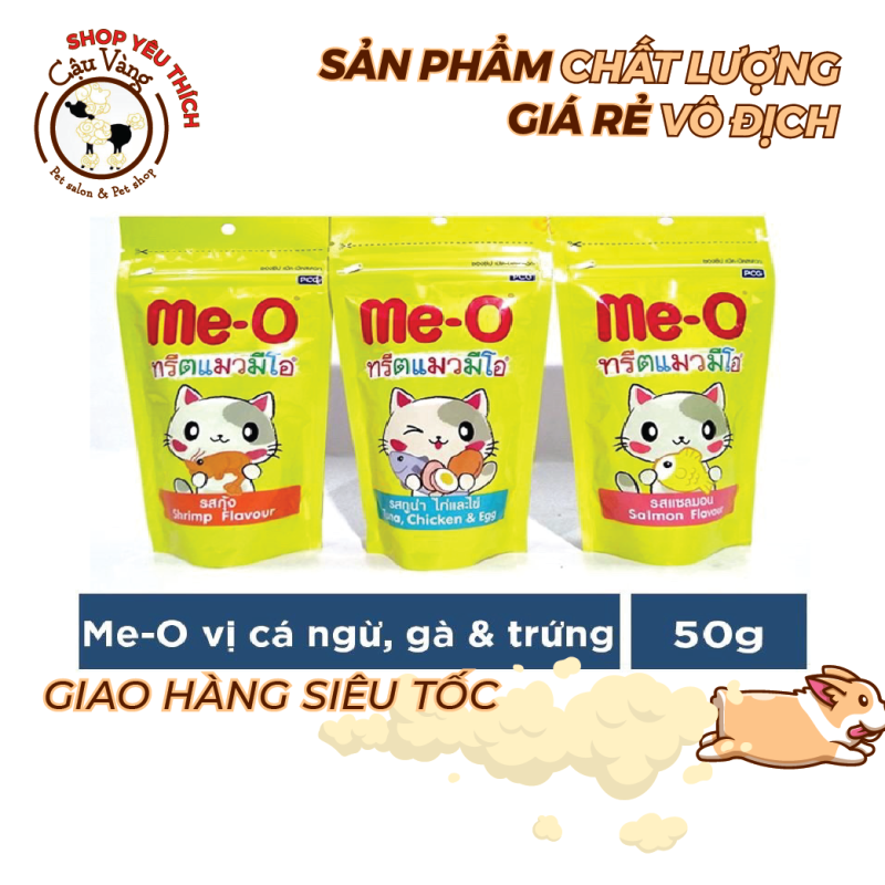 Bánh thưởng Thơm Ngon cho mèo Me-o 50gr - Snack thưởng cho mèo Me-o 50gr