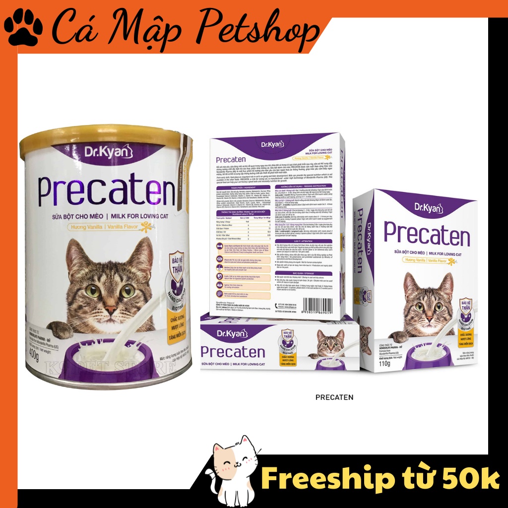 Sữa cho mèo Precaten, Sữa bột dinh dưỡng cho mèo Dr.kyan Predogen