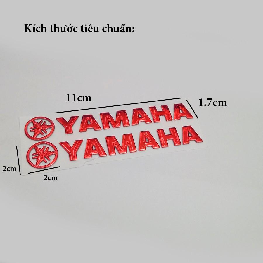 Bộ 2 tem YAMAHA 3D Nổi - Vindecal BD