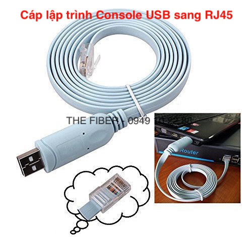 [HCM]Cáp lập trình Console USB to RJ45 FTDI