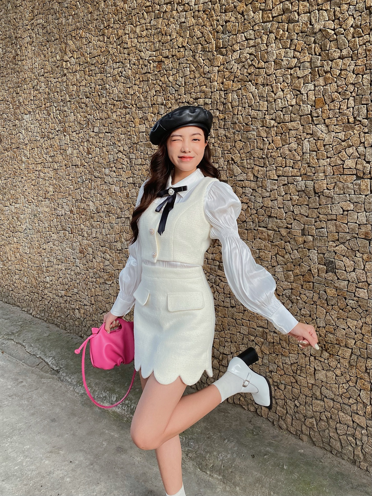 ✿ Somee studio ✿  Maika skirt ✿ Chân váy dạ lông thỏ