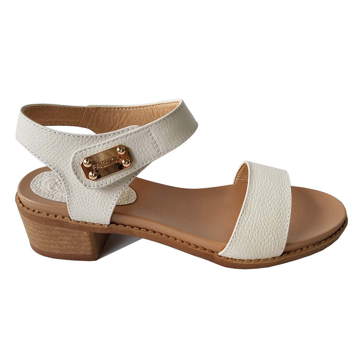Giày Sandal Cao Gót Nữ Da Bò Thật BIGBEN Cao 4 Phân CG88