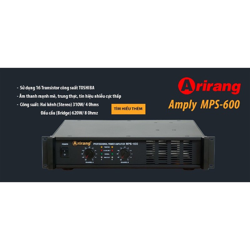 CỤC ĐẨY CÔNG SUẤT ARIRANG MPS-600(nhập khẩu Korea)