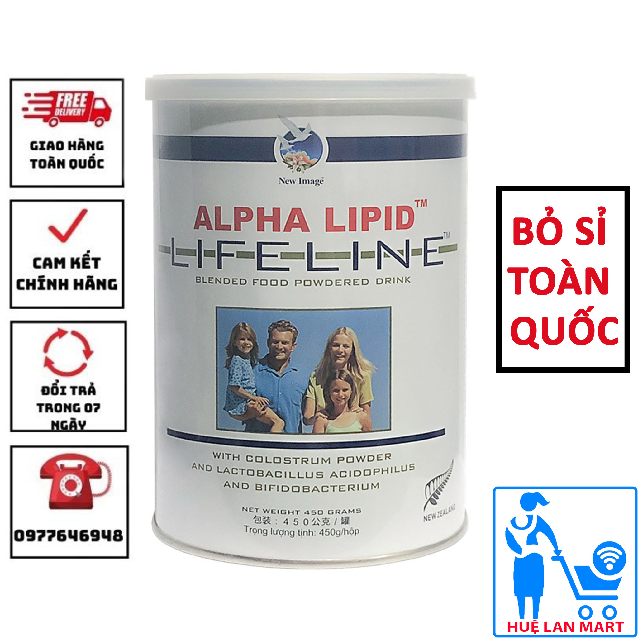 Sữa Non Alpha Lipid Lifeline Hộp 450g