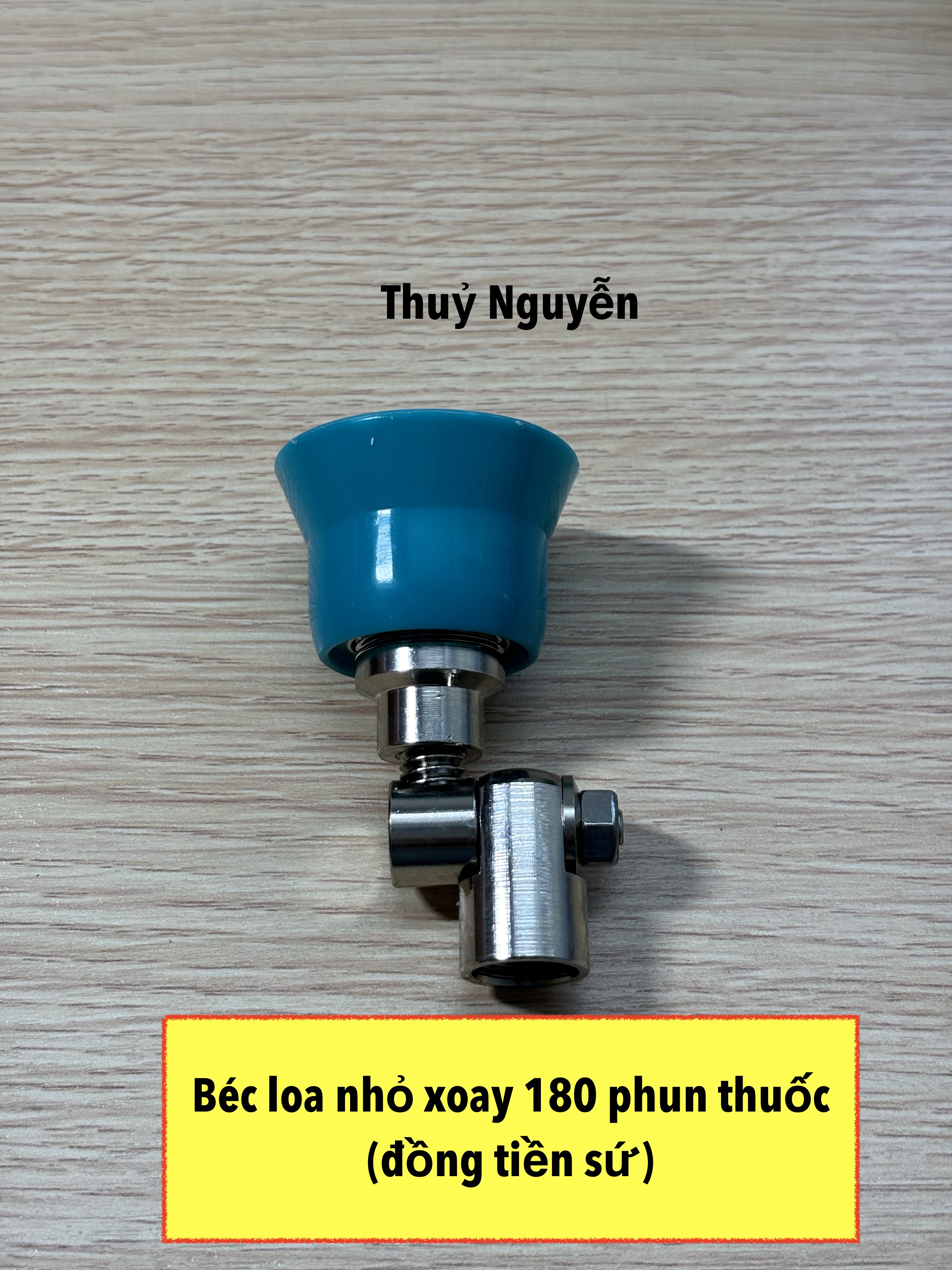 Béc loa xoay 180 độ (đồng tiền sứ lỗ 1.5mm và 1.2mm) phun xịt thuốc