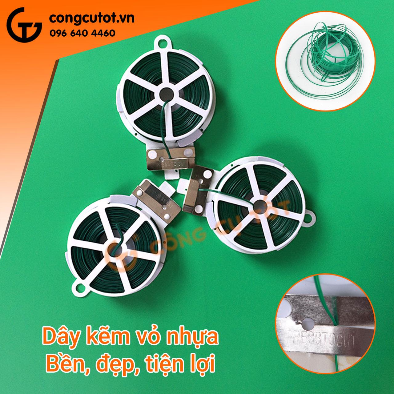 Dây kẽm bọc nhựa buộc cành