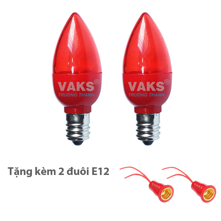 Bộ 10 bóng Led trái ớt E12 ánh sáng mạnh (1W) - đỏ