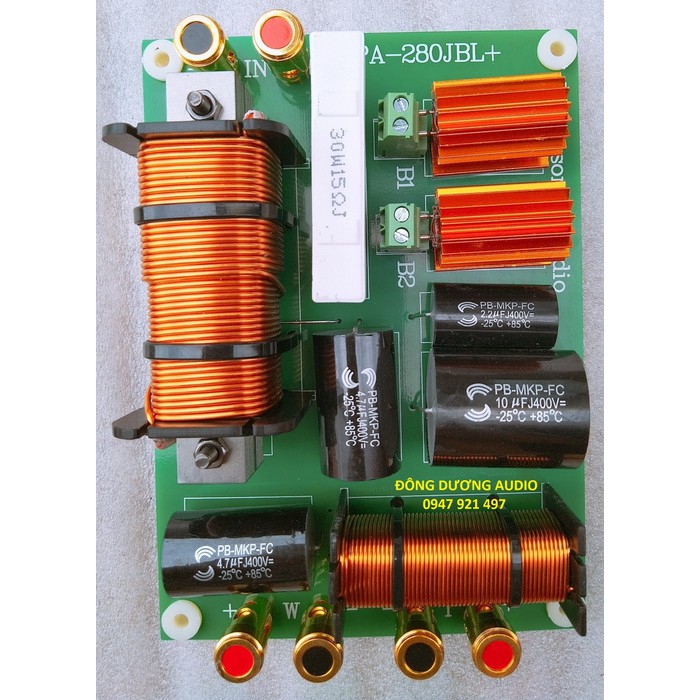 PHÂN TẦN FULL ĐƠN J B L PA 280 CỌC NHẤN MAIN XANH - GIÁ 1 MẠCH