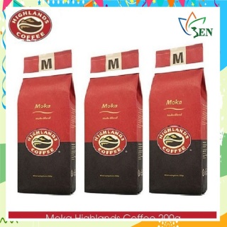 Combo 3 gói Cà phê Rang xay Moka Highlands Coffee 200g thumbnail