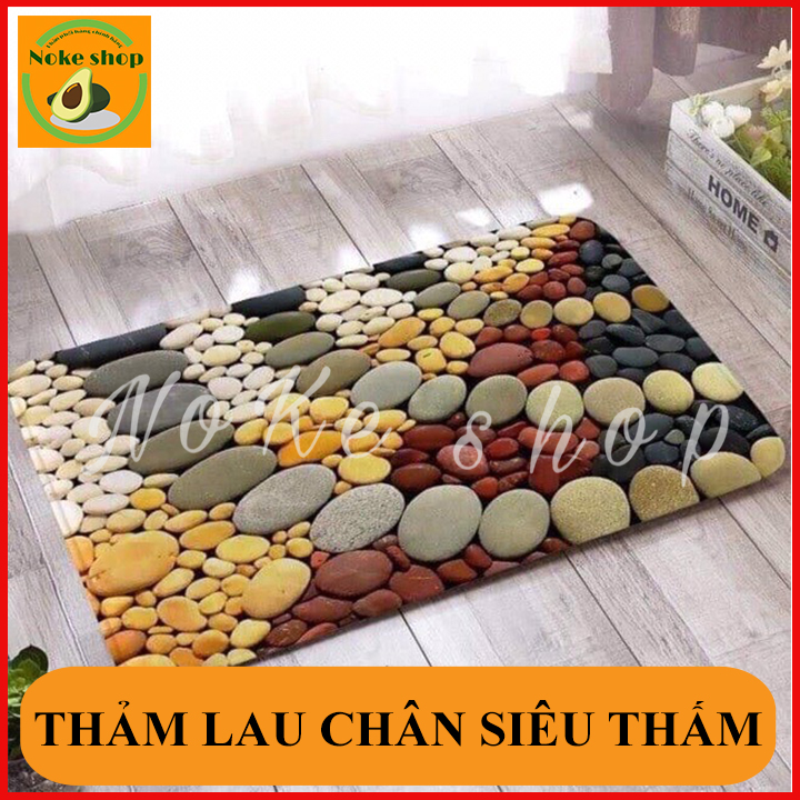 Thảm lót sàn chùi chân phòng bếp, phòng khách 3D chống trượt Thảm Lót Nhà Bếp, Thảm Trải Sàn Cao Cấp. Thảm Lau Chân 3D Đẹp Siêu Thấm Sang Trọng