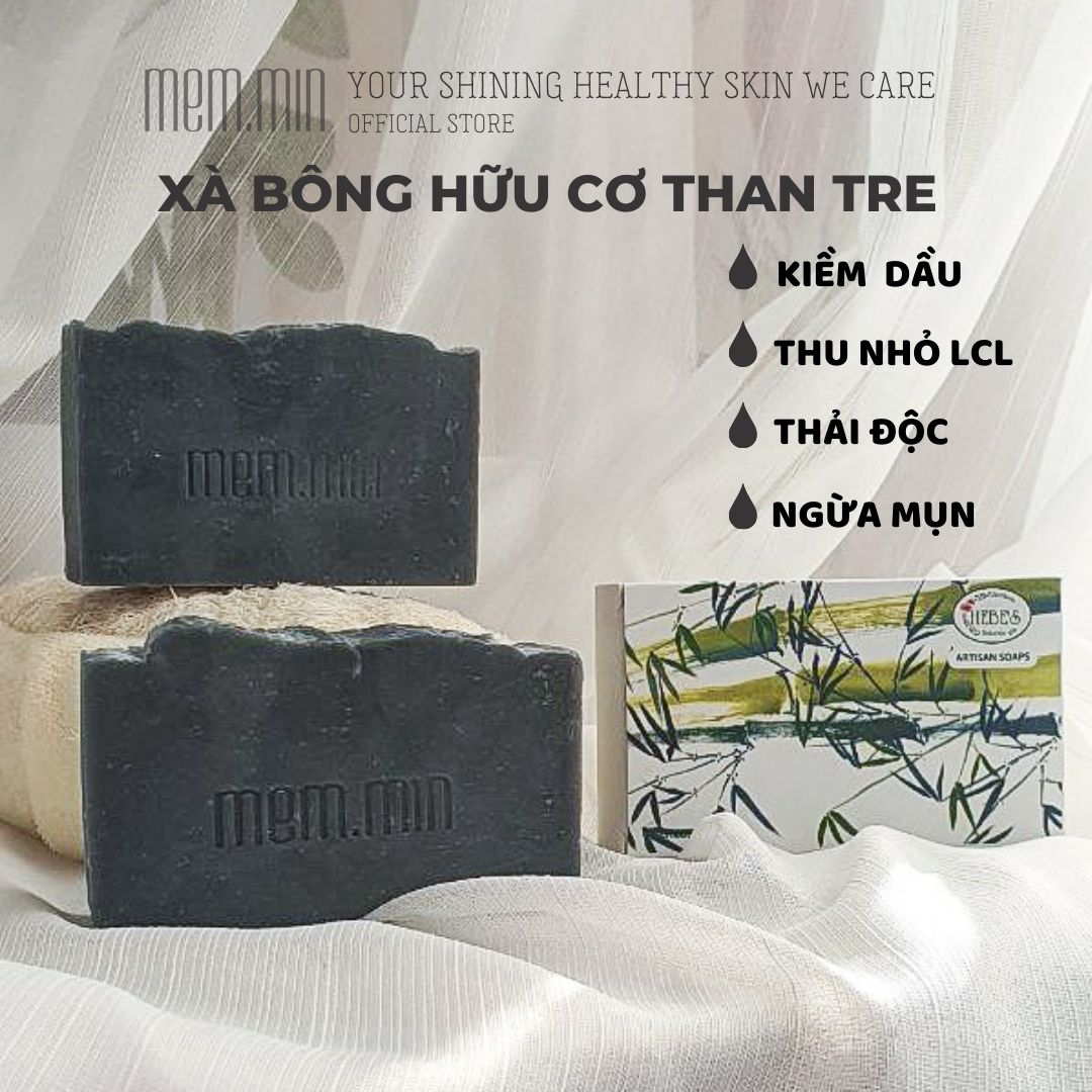 MemMin. Xà Bông Hữu Cơ THAN TRE Coconut+Shea. 100gr