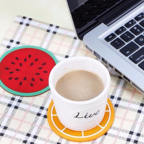 Set 5 miếng lót cốc hình hoa quả hap2222