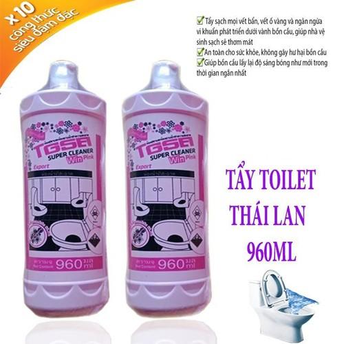 Chai tẩy rửa toilet,chất tẩy nhà tắm,Chai tẩy sạch bồn cầu, toilet Thái Lan siêu sạch