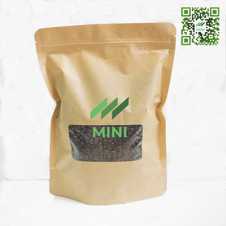 [1 Kg] Túi zip giấy Kraft có cửa sổ