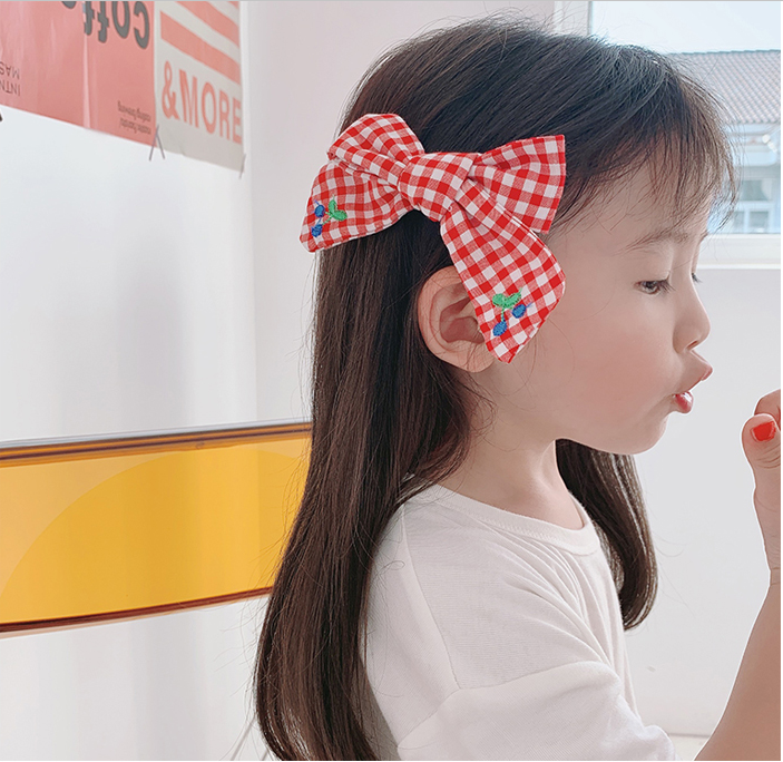 Kẹp tóc nơ gấp tóc xinh xắn Hàn Quốc