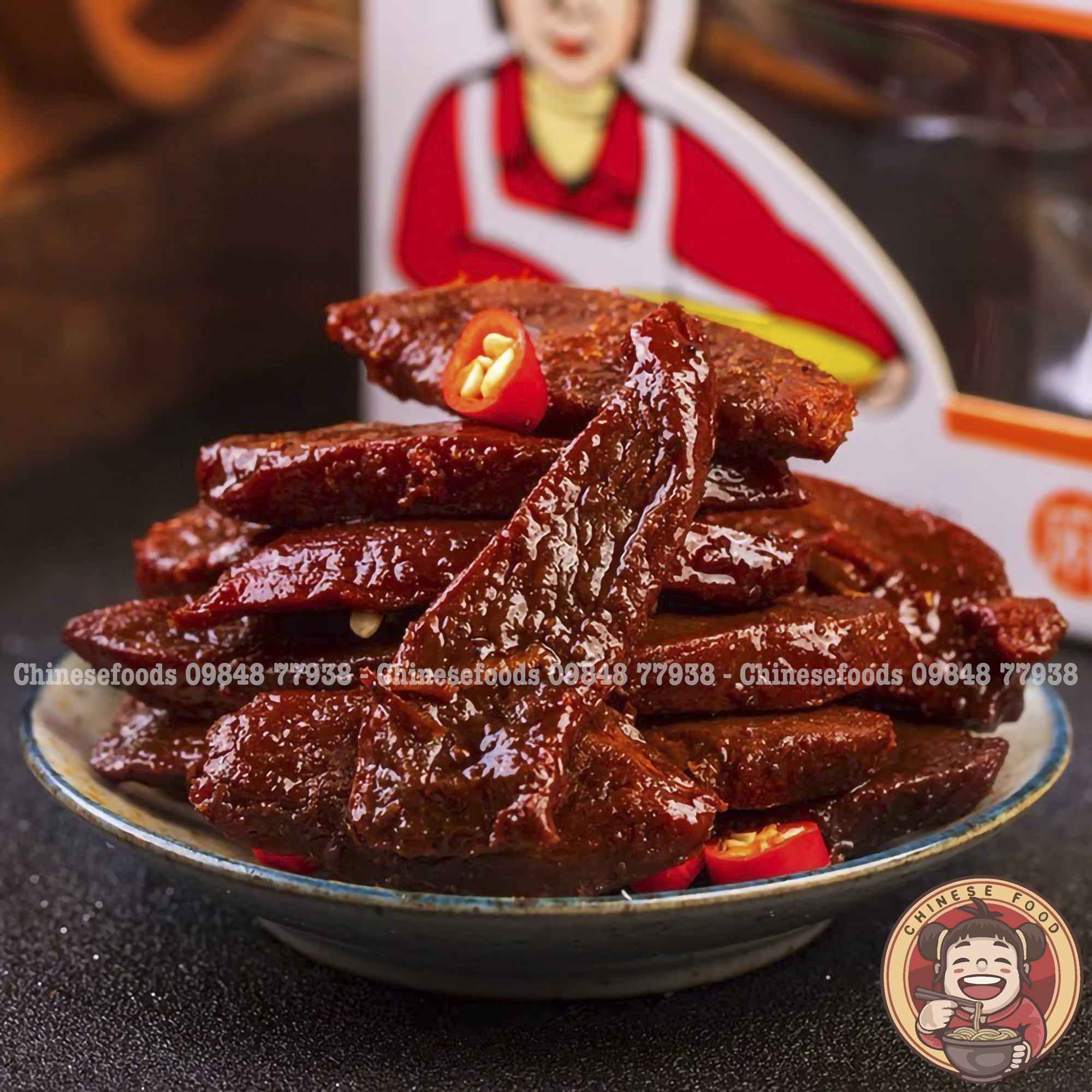 Khô Bò Que Cay Tứ Xuyên Đồ Ăn Vặt