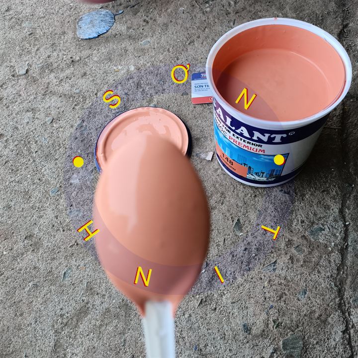 Sơn nước ngoài trời ngoại thất Galant màu gạch 148 800ml sơn tường phào chỉ bê tông thạch cao