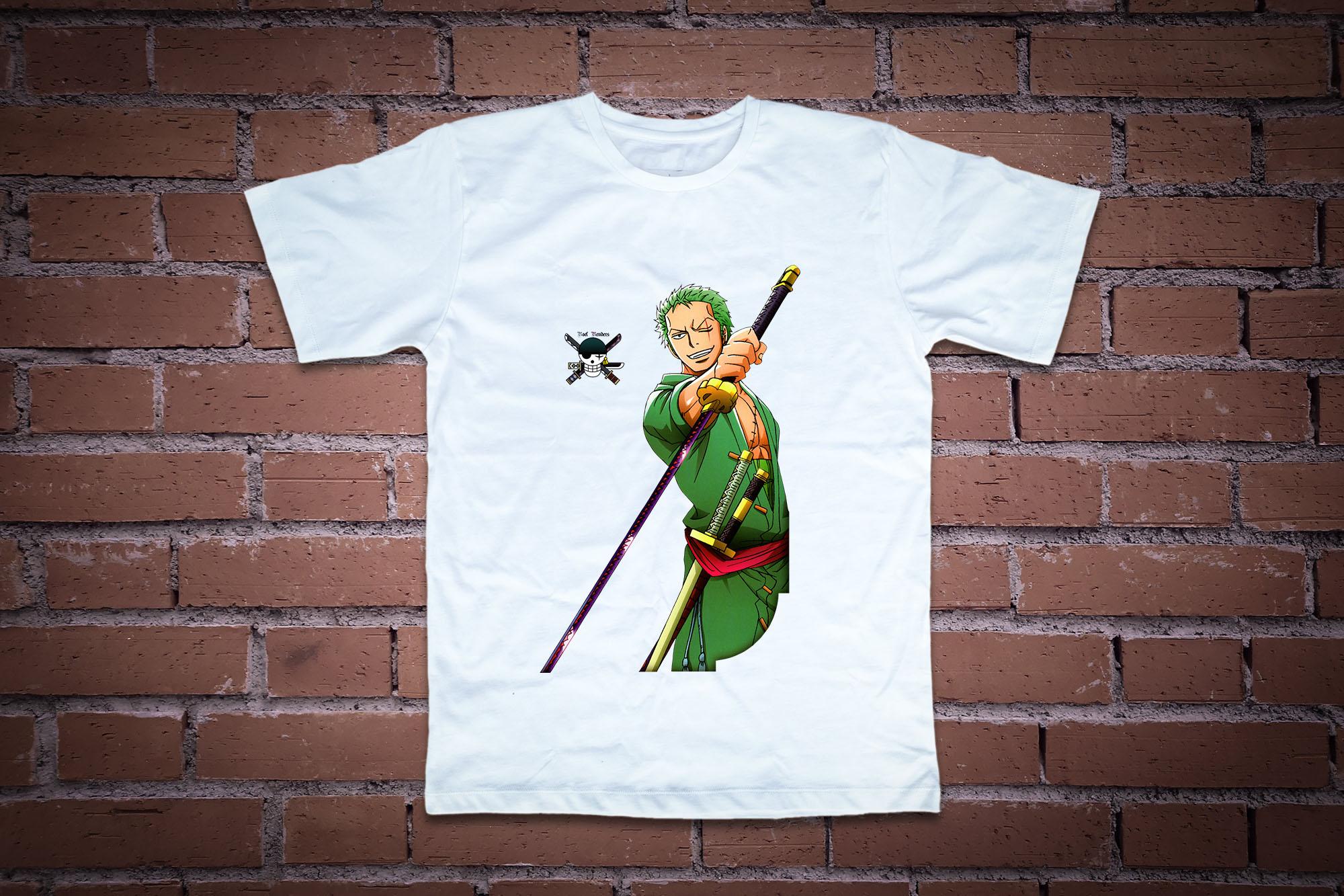 [HCM]Áo thun nam in hình Zoro cầm kiếm Shusui