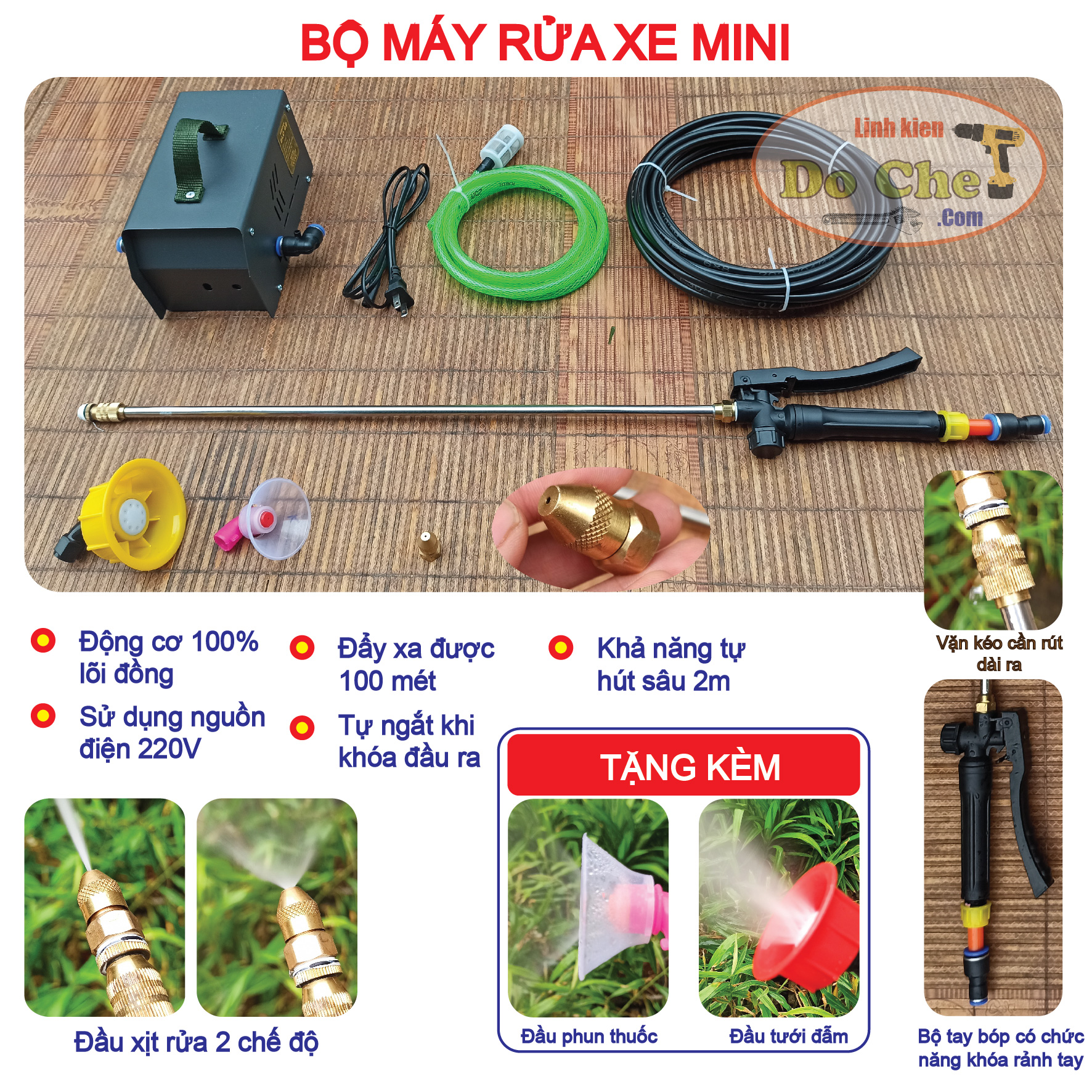 Máy rửa xe mini