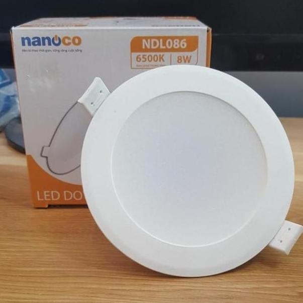 [HCM]Đèn Led âm trần 8W Downlight Nanoco NDL086 Ánh sáng trắng [ khoét lỗ phi 90 ]
