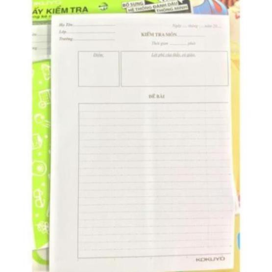 Giấy kiểm tra Campus có chấm (1 túi/ 25 tờ đôi)