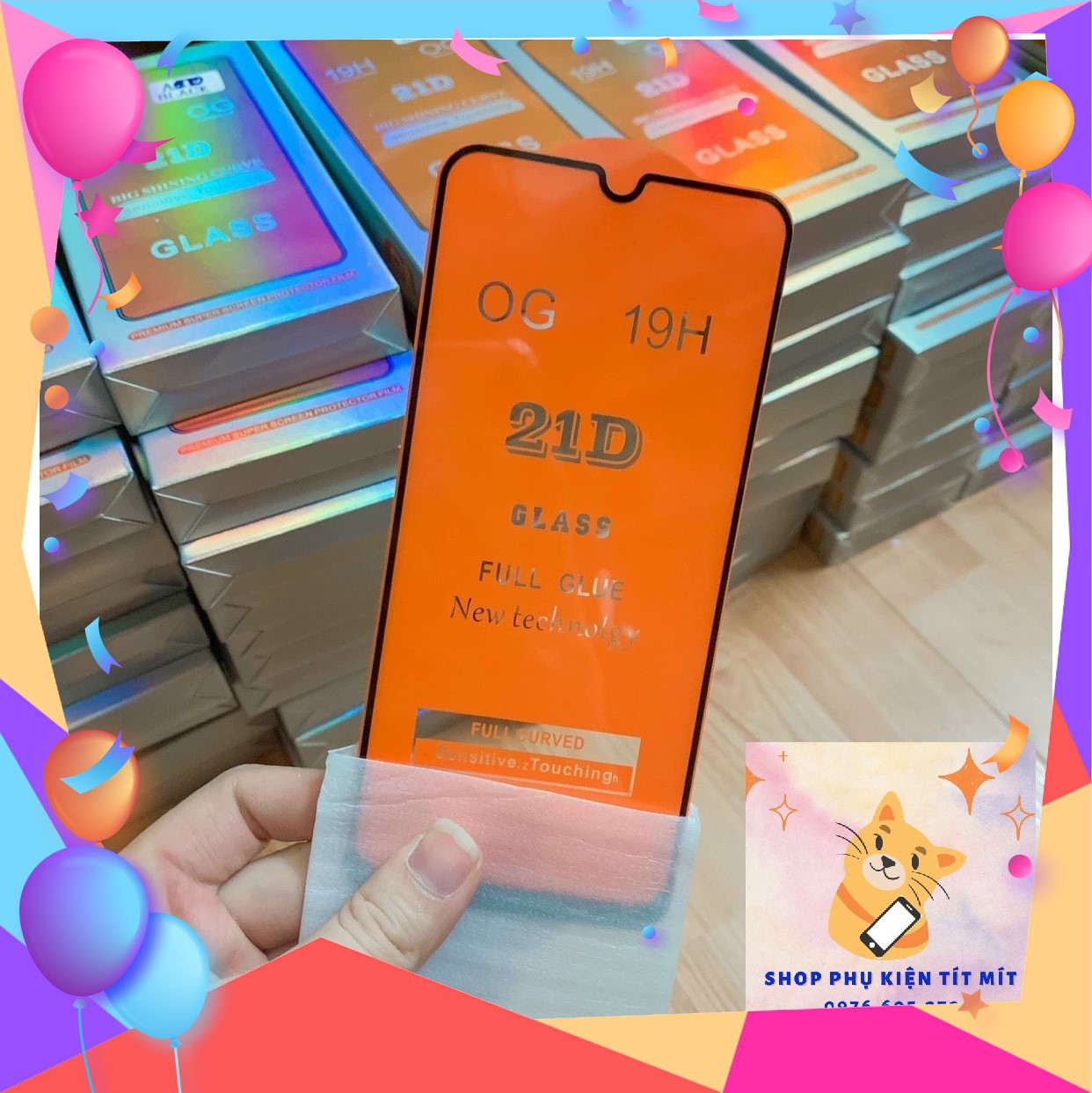 Kính cường lực 21D full màn cho Iphone